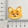 Parche Suave de PVC de Conejo Zorro de Dibujos Animados Creativo Zootopia para Funda de Teléfono Móvil DIY Flor para Zapato Joyería Pequeños Accesorios
