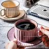 Taza de Café Latte Vintage Estilo Japonés traje Exquisita Taza de Cerámica para el Hogar Taza de Oreja Colgante para Té de la Tarde Taza de Agua para Oficina