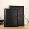 Ventas Directas de Fábrica Oficina de Negocios Cuaderno de Imitación de Cuero con Hebilla Libro de Hojas Sueltas Bloc de Notas de PU Libro de Registro de Cuero para Conferencias Personalización