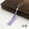 Punta con Borla con Perlas de Simulación Accesorios Hechos a Mano diy Material Punta Colgante Borla para Ropa Estilo Chino