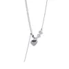 2025 Minimalista Corazón Perlas Versátil Moda Temperamento Collar Cuello Clavícula Accesorio