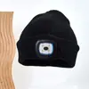 Iluminação LED venda quente chapéu de tricô para exterior chapéu luminoso LED para passeios noturnos pesca chapéu de tricô Amazon chapéu quente branco