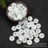 Hebilla de jade birmano natural Ping An, cuentas sueltas, espaciador, accesorios de cuentas de jade, pendientes con incrustaciones, colgante, pulsera de jade, accesorios