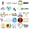 50 Pegatinas de Graffiti de Hockey sobre Hielo Personalizadas Decoración Deportiva Transfronteriza Funda de Teléfono Taza de Agua Pegatinas para Patineta