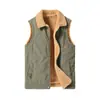 Chaleco Hombre Talla Grande Terciopelo Chaleco Cálido Chaleco Abrigo Exterior Terciopelo de Cordero Transfronterizo Casual Chaleco Sin Mangas Hogar
