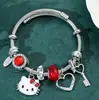 Pulseira Panjia Rosa Pulseira Gato KT Pulseira Desenho Animado Transfronteiriça Fofa Pando Hello Kitty Puxar Fábrica de Joias Atacado