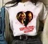 Camiseta Estampada Gráfica Chucky Moda Streetwear Casual Gola Redonda Manga Curta Tamanho Grande Feminina