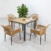 Silla de Ratán Silla de Ratán para Exterior Silla de Ratán para Cafetería Silla de Jardín Muebles de Ratán para Exterior Mesa y Silla de Ratán para Balcón