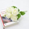 Flores de Rosa Artificiais, Buquê de Rosas Pré-Casamento, Flores Decorativas, Cachos de Flores Artificiais, Decoração de Casa, Alta Simulação