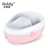 Tazón eléctrico de mano para baño Liddy, doble uso para enchufar y a batería, spa de burbujas para suavizar la piel muerta, herramienta de belleza y manicura