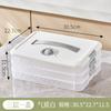 Crisper Transparente para Pastel, Caixa para Pastel Congelado, Caixa de Armazenamento Doméstica de Grau Alimentício para Geladeira, Caixa para Pastel com Tampa