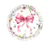 Decorações Populares da Amazon para Festas com Tema de Laços Florais, Louças com Tema de Laços, Adereços de Decoração de Festa