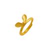 Nuevo collar de anillo de orejas de conejo vigoroso Joyería elegante de moda para mujer que combina con todo Colgante de anillo de joyería lindo chapado en oro