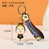 Llavero de PVC transfronterizo, colgante de figura de goma suave 3D de dibujos animados, personalización creativa de llavero para bolsa DIY
