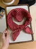 Bufanda Cuadrada Pequeña de Algodón y Lino Estilo Retro Francés para Viajes de Primavera y Verano, Bufanda Delgada de Seda para Uso Diario, Bufanda para Protección del Cuello, Pañuelo Decorativo para la Cabeza, Cinta para el Cabello