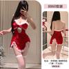 Yiyue Roupa de Natal Original Camisola Sexy de Alças Lingerie Desejo Puro Uniforme Tentação Pijama Que Não Tira 8860