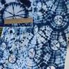 Tela Teñida a Mano del Grupo Étnico Dali Bai para Decoración de Fondo de Posada, Tela Teñida de Azul, Mantel, Posavasos, Tela para Ropa DIY