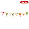 Bandeiras de Natal Novas Transfronteiriças, Bandeirolas de Desenho Animado, Decorações de Natal, Adereços de Decoração de Festa, Enfeites Pendentes e Itens de Exibição