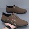 Sapatos masculinos de sola macia Sapatos masculinos de couro de alta qualidade respiráveis Novos sapatos de couro casuais da moda para todos os combos com sola macia superfície macia sapatos leves