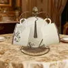 Taza de Cerámica Simple al por Mayor Juego de Té de Negocios Chino e Inglés Juego de Tazas de Agua para el Hogar Casual con Cuchara y Soporte Dorado