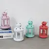 Lanterna de Vento Estilo Nórdico Castiçal de Aromaterapia Presente de Dia dos Namorados Decorações para Jantar à Luz de Velas Decorações de Arte em Ferro Portátil