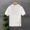 Camiseta de Marca Casual Tendência Transfronteiriça Camiseta Solta de Manga Curta Verão Estilo Coreano Tendência Manga Meia Manga Camiseta de Manga Curta Masculina