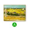 Pintura decorativa de Van Gogh de estilo europeo para sala de estar, pintura para colgar en la pared, estilo americano, para dormitorio, pintura al óleo de cosecha, pasillo de entrada de restaurante, murales de cielo estrellado