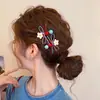 Acessório de Cabelo Presilha para Franja, Presilha Única de Barra Hawthorn para Testa, Grampo de Cabelo Flor Dopamina para Mulheres, Novo Estilo, Doce como Doce, 2025