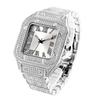 V324-miss fox Serie de Nuevas Llegadas Superficie Solar Incrustada de Diamantes Movimiento de Cuarzo Distintivo Reloj con Correa de Acero