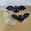 Guirnaldas de Murciélagos Decorativos para Halloween Transfronterizo 5 Murciélagos Artificiales Luminosos Negros Accesorios DIY 5-15cm
