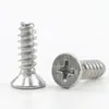 Tornillo autorroscante duro KB niquelado con cabeza avellanada y punta plana tornillo autorroscante cabeza plana M1.4 M2.3 M2.6 M3