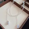 Collar de Perlas Barrocas Fresco y Vintage, Cadena para Clavícula de Lujo Ligero de Nicho de Gama Alta, Accesorio para el Cuello Simple y de Moda al por Mayor