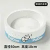 Placa de arranhar para gatos aprofundada de papelão branco e ninho para gatos, resistente a arranhões, resistente ao desgaste, sem soltar fiapos, extra grande, brinquedo para gatos de alta qualidade