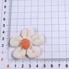Tecido estilo coreano, florzinhas coloridas e nó de borboleta, produtos semiacabados para DIY, acessórios decorativos feitos à mão para roupas, acessórios para bebê no atacado