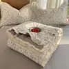 Juego de Verano de Colcha de Encaje 100% Algodón Grado A Materno e Infantil de Cuatro Piezas, Colcha Lavable para Aire Acondicionado de Verano, Colcha de Algodón Lavado al por Mayor
