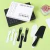 Mesa de Bolo de Aniversário Pratos de Papel Conjunto Prato Garfo Descartável Prato Faca e Garfo Prato Caixa de Presente Chapéu Caixa de Vela Combinação
