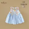 Novo Vestido de Verão Xiafan para Bebês e Crianças Pequenas Meninas, Tipo A, Vestido Regata Colorido Floral Doce para Bebês Meninas