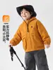 Chaqueta de Invierno para Niños Estilo Europeo con Forro de Terciopelo Grueso Ropa Nueva para Niños Bebés