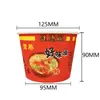 Cajas de Embalaje Desechables Premium, Tazones de Papel Engrosado para Uso Comercial y Doméstico, Adecuados para Fideos Agripicantes, Sopa y Comida para Llevar, con Tapas, al por Mayor