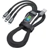 Cable de Datos de Carga Rápida Audaz de 240W Tres en Uno Adecuado para Cable de Carga de Teléfono Móvil Apple Huawei Vivooppo 6A Un Arrastre