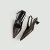 Sandálias de Verão de Grande Tamanho de Novo Estilo para Mulheres, Bico Fino, Salto Bloco Alto, Tira no Tornozelo em Couro Patente, Sandálias Elegantes Versáteis para o Dia a Dia