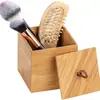 Caja de almacenamiento de cosméticos escritorio almacenamiento caja de bambú creativa caja de almacenamiento de joyas hogar dormitorio almacenamiento caja de madera