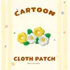 Parches bordados termoadhesivos de comercio exterior al por mayor, parches de tela de flores de dibujos animados para manualidades, accesorios para ropa, parches para reparar agujeros sin coser