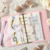 Pegatinas de encaje calado para cuadernos de estudiantes, papel de fondo para collage de bordes, material escribible para diarios, álbumes de fotos y premios