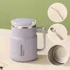 Caneca de Aço Inoxidável 304 com Infusor de Chá Xícara de Chá para Escritório com Tampa Grande Capacidade Caneca para Chá e Café Presente