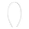 Diadema de pelo blanca plana negra con dientes de 7MM de largo 36cm hebilla de cabeza de plástico con dientes de doble hilera accesorios