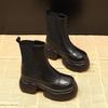 Botas Martin ZDW5520-7 para mujer, estilo británico, otoño 2024, botas Chelsea de suela gruesa con tacón interior ahumado
