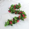 Decoração Envolvente para Duto de Ar Condicionado de Trepadeira Rosa em Shopping Center, Flores Simulando Cachoeira, Flores de Seda, Flores Artificiais, Decoração com Flores Artificiais