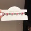 Collar Colgante Ovalado de Zirconia Nicho Lujo Ligero Diseño de Gama Alta Pulsera Temperamento de Moda Joyería de Mano Versátil para Mujeres