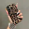 Capa de Celular Samsung Galaxy S26 Ultra Aplicável em Fronteiras A55 Retro Hot Girl Couro Estampa de Leopardo A57 Luxo Leve